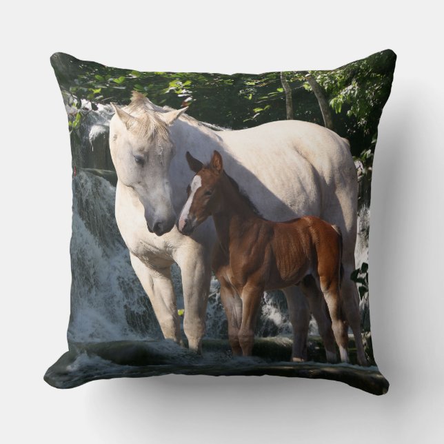 Fantasy Horses: Waterfall Cushion (Front)