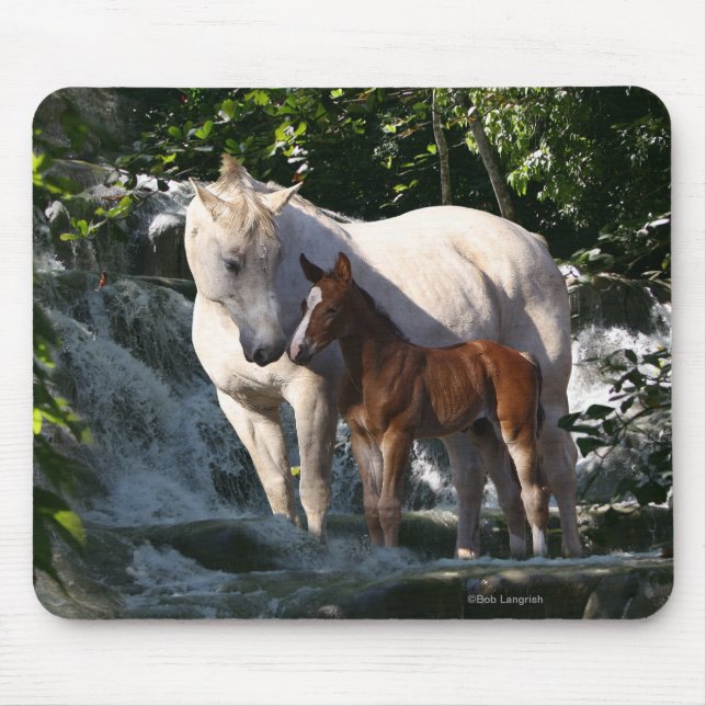 Fantasy Horses: Waterfall Mouse Mat (Front)