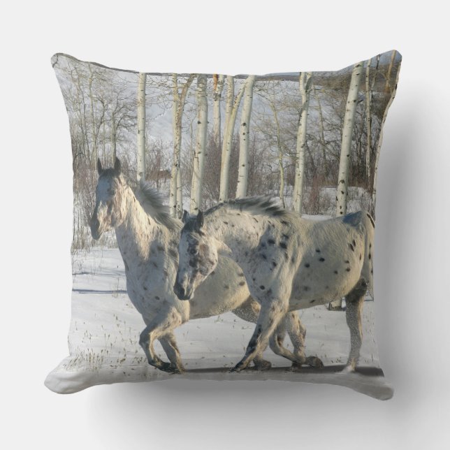 Fantasy Horses: Winter Wonderland Cushion (Front)