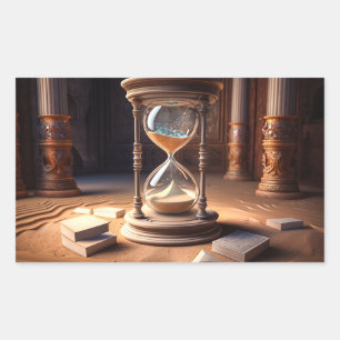 Fantasy Hourglass Rectangular Sticker