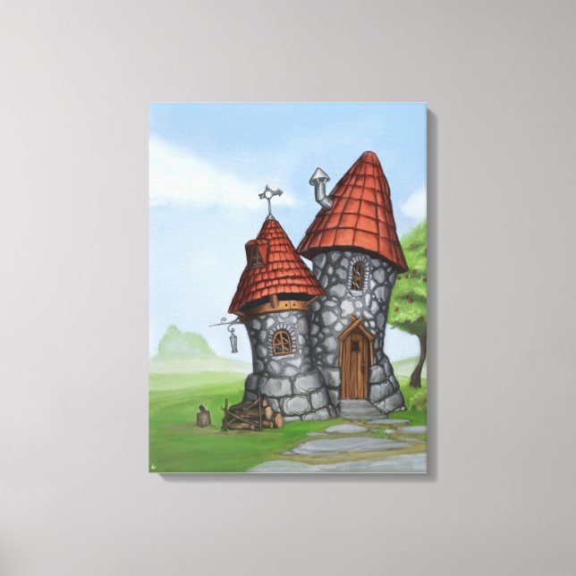 Fantasy house canvas print (Front)
