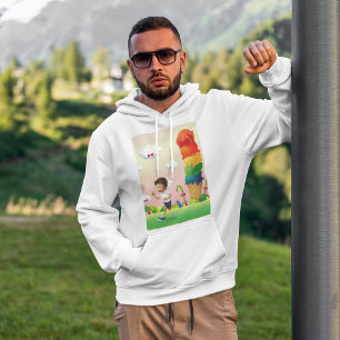 Fantasy Ice Cream Cone with Happy Running Boy Hoodie