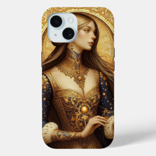 Fantasy illustration of princess iPhone 15 case