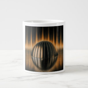 Fantasy Image Bronze Halfdome On Reflected Surface Large Coffee Mug