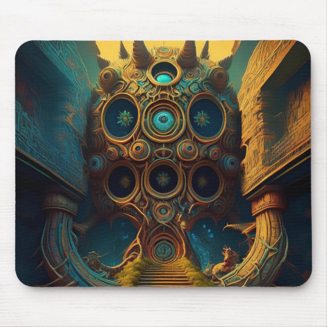 Fantasy Image: Entrance To Mysterious Chamber Mouse Mat (Front)