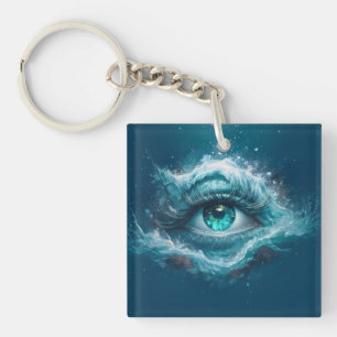 Fantasy Image - Old Blue Eyes Key Ring
