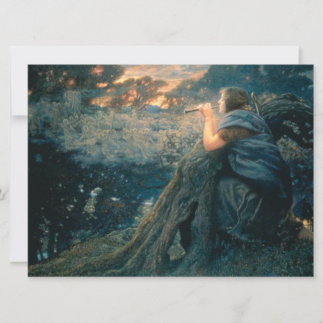 Fantasy in Twilight (by Edward Robert Hughes) Card (Front)