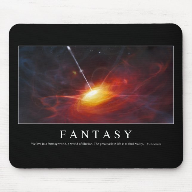 Fantasy: Inspirational Quote Mouse Mat (Front)