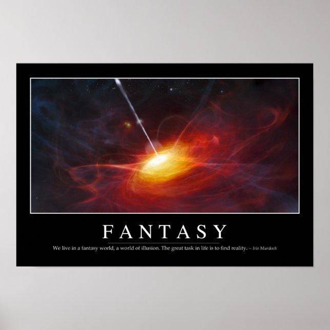 Fantasy: Inspirational Quote Poster (Front)