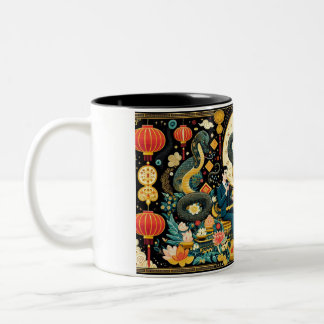 Fantasy Intepretation of Lunar Year Two-Tone Coffee Mug