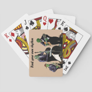 Fantasy Jazz Musicians Music Art Playing Cards
