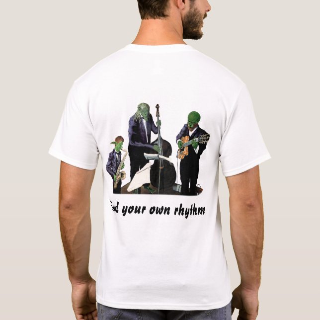 Fantasy Jazz Musicians Music Art Shirt (Back)