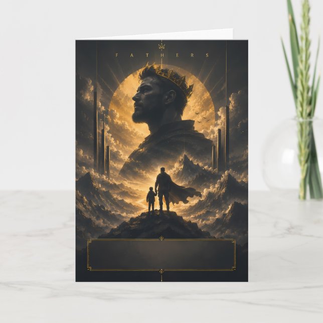 Fantasy King Father’s Day Greeting Card (Front)