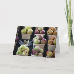 Fantasy kitten catterfly greeting card