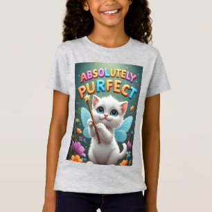 Fantasy Kitten With Fairy Wings T-Shirt