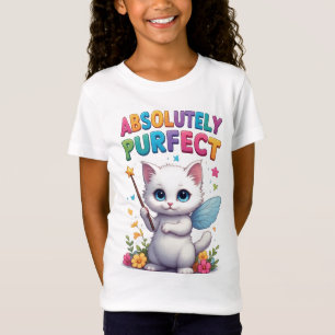 Fantasy Kitten With Fairy Wings T-Shirt