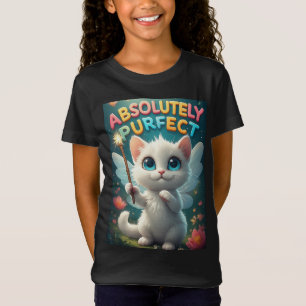 Fantasy Kitten With Fairy Wings T-Shirt