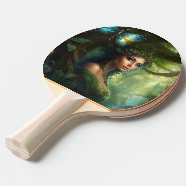 Fantasy Lady Ping Pong Paddle (Front Angle)