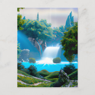 Fantasy Lake Holiday Postcard