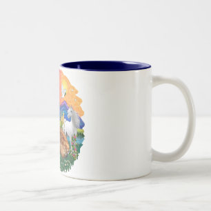 Fantasy Land (ff) - Maine Coon cat (red) Two-Tone Coffee Mug