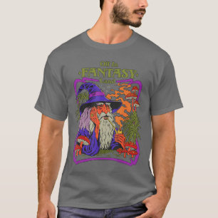 Fantasy Land Wizard Mushroom Retro Vintage Funny A T-Shirt
