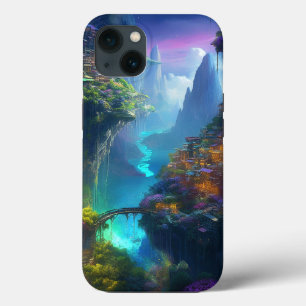 Fantasy Landscape Colourful Surreal iPhone 13 Case