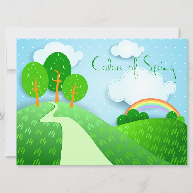 Fantasy landscape, invitation (Front)