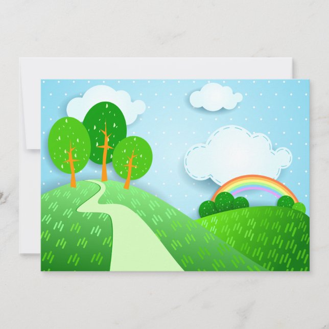 Fantasy landscape, invitation (Front)
