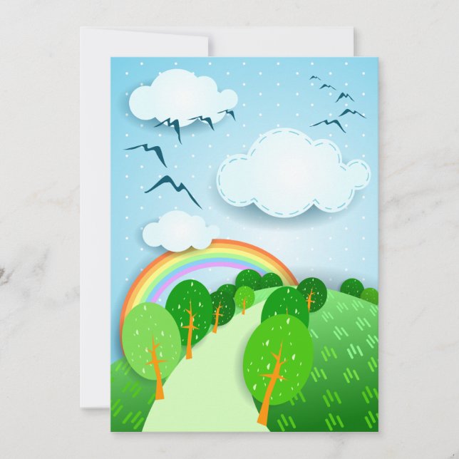 Fantasy landscape, invitation (Front)