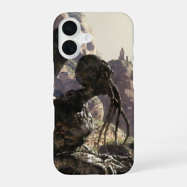 Fantasy landscape iPhone 16 case (Back)