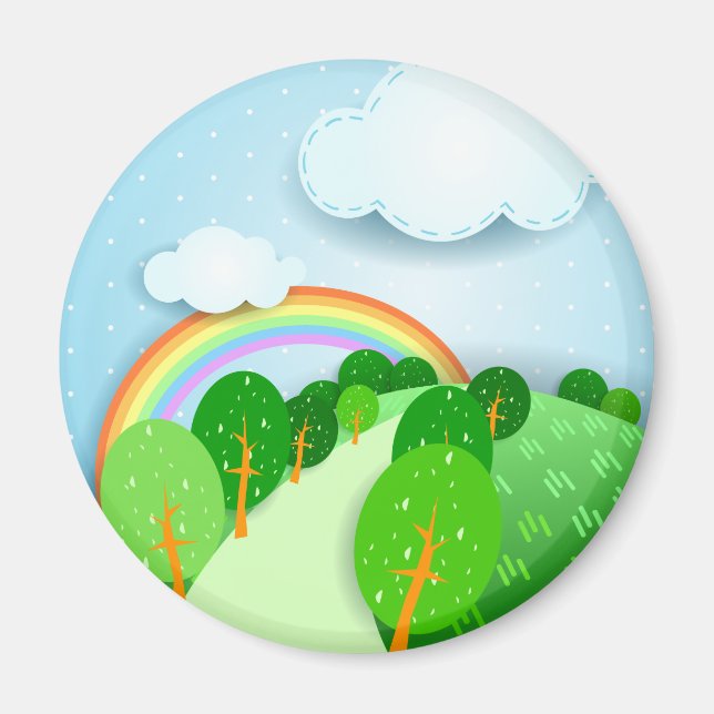 Fantasy landscape, magnet (Front)