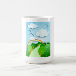 Fantasy landscape, mug