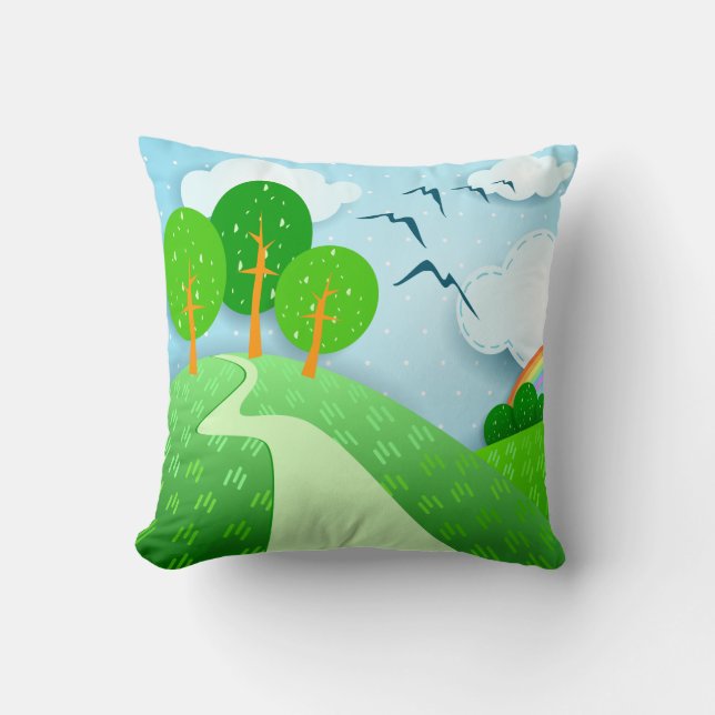 Fantasy landscape, pillow (Front)
