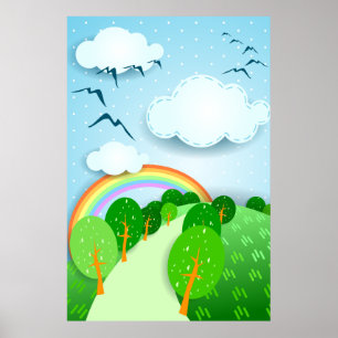 Fantasy landscape, poster