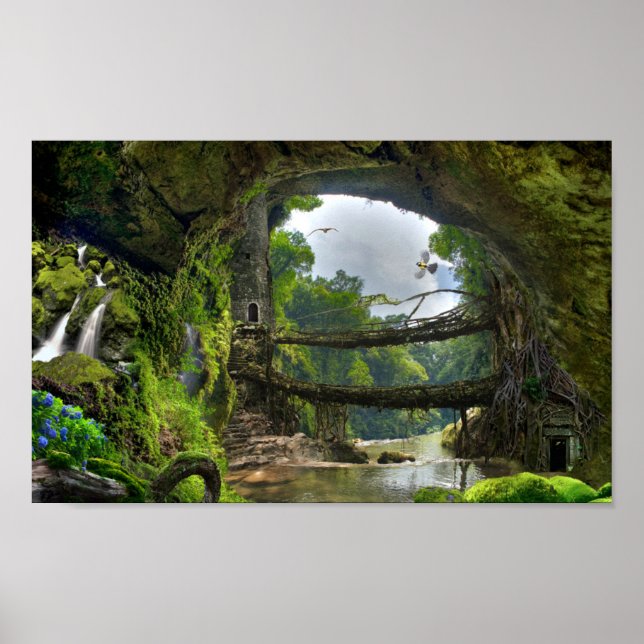 Fantasy Landscape Poster (Front)