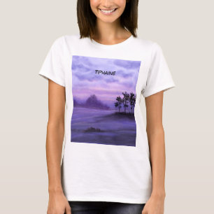 Fantasy Landscape Purple Latte Mug T-Shirt