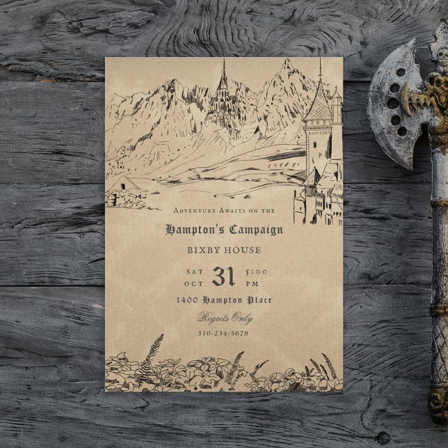 Fantasy Landscape Role Playing Game Campaign Invit Invitation (Creator Uploaded)