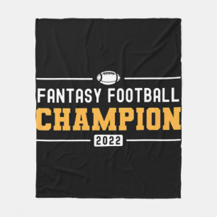 Fantasy League Champ 2022 Winner Fantasy Football  Fleece Blanket