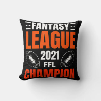 Fantasy League Champion Football 2021 Winner vinta Cushion