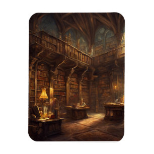 Fantasy Library  Magnet