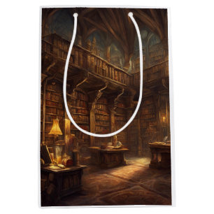 Fantasy Library Medium Gift Bag