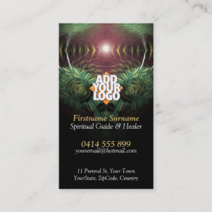 Fantasy Light Fractal Artistry Business Cards