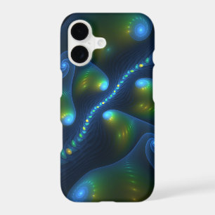 Fantasy Lights Abstract Blue Green Yellow Fractal