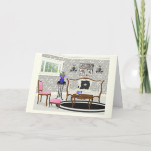 Fantasy Living Room Scene Card