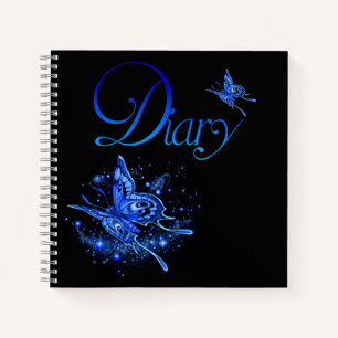 Fantasy Lunar Moth  Diary Notebook
