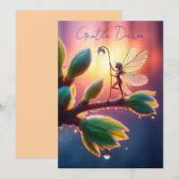 Fantasy macro photography of tiny forest sprite