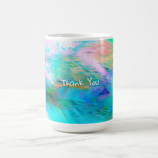 Fantasy Magic Abstract – Rainbow Whimsy Thanks Coffee Mug