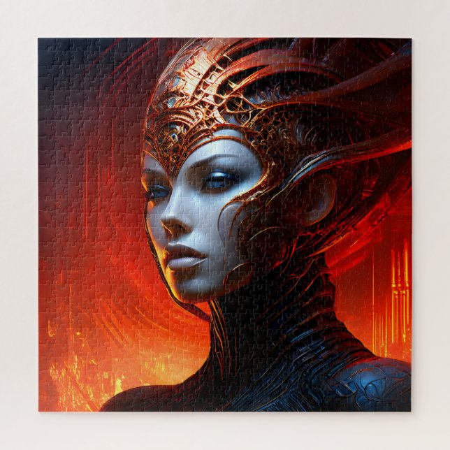 Fantasy magic art woman jigsaw puzzle (Vertical)