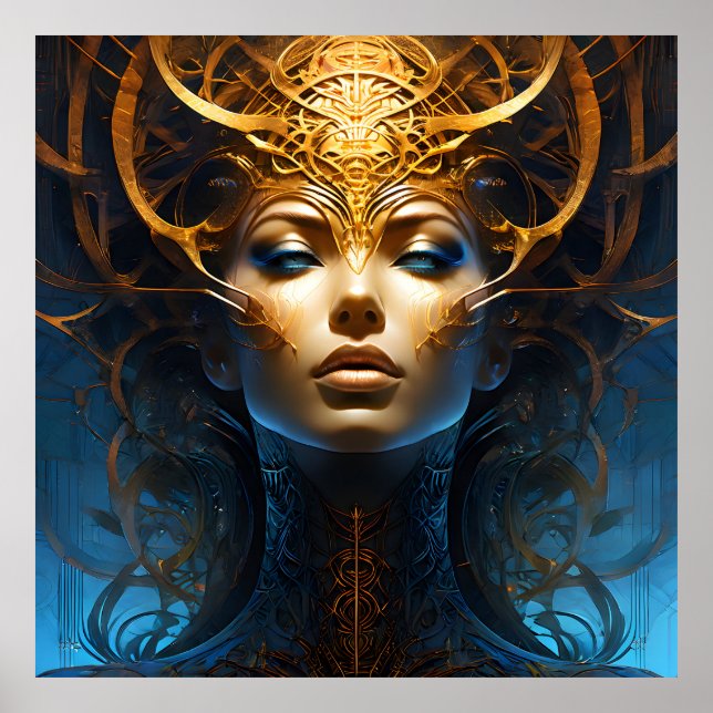 Fantasy magic art woman poster (Front)