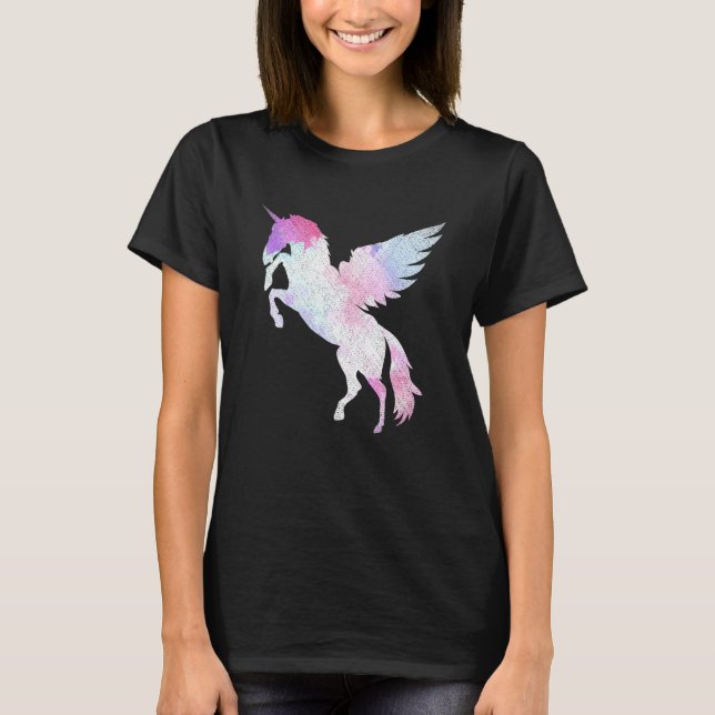 Fantasy Magical Pegasus Mythical Creature Fairytal T-Shirt (Front)